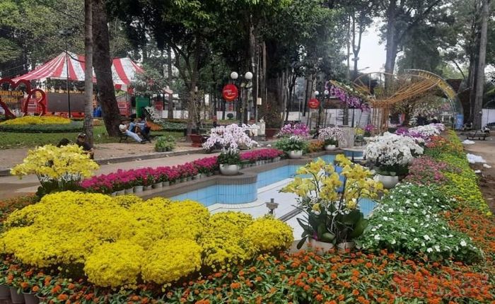 Nhiều loại hoa được trưng bày tại Hội hoa xuân Nhâm Dần 2022.