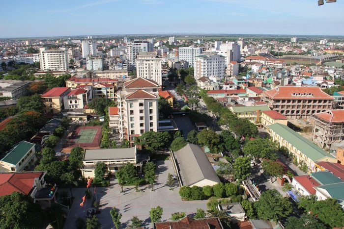 Một góc đô thị Huế nhìn từ trên cao