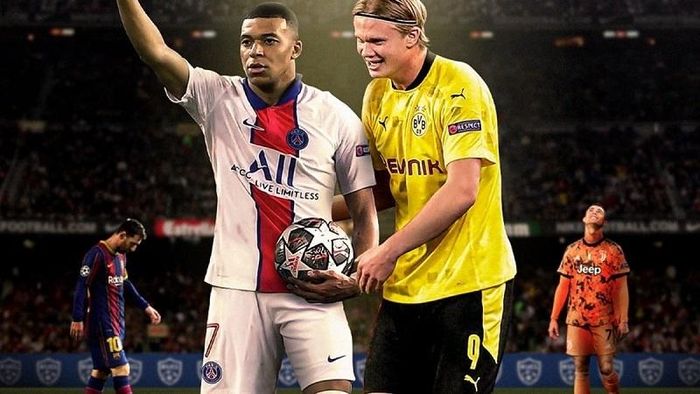 Mbappe và Haaland từ năm ngoái đã được dự báo thay thể Messi cùng Ronaldo ở tương lai không xa