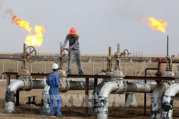 Một cơ sở lọc dầu tại Nasiriyah, Iraq. Ảnh: AFP/TTXVN