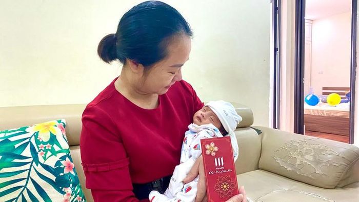 Bé Hoàng Phúc chào đời ngày 4/1/2022. 