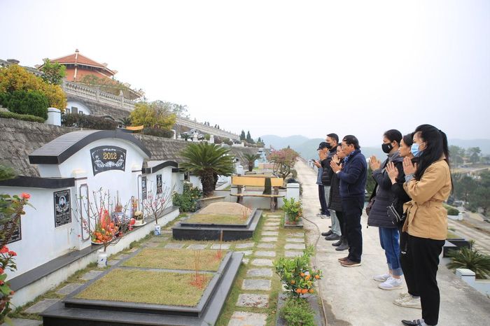 Nay nhân ngày (Ví dụ: Cuối năm, hoặc Thanh minh, hoặc thăm mộ) con xin cúi lạy Thần linh đất này, Thành hoàng bản thổ nơi đây, đất lành chim đậu, đức dày thanh cao, giữ lành công lao, có kết có phát nhờ vào thần quan, tôn thần long mạch cao sang, nhị thập tứ hướng nhị thập tứ sơn quanh vùng.