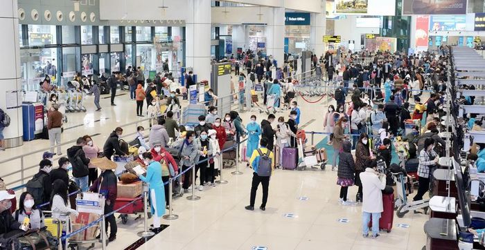 Khách khi lại bằng đường hàng không tăng mạnh sau khi các địa phương bỏ cách ly với người về quê.