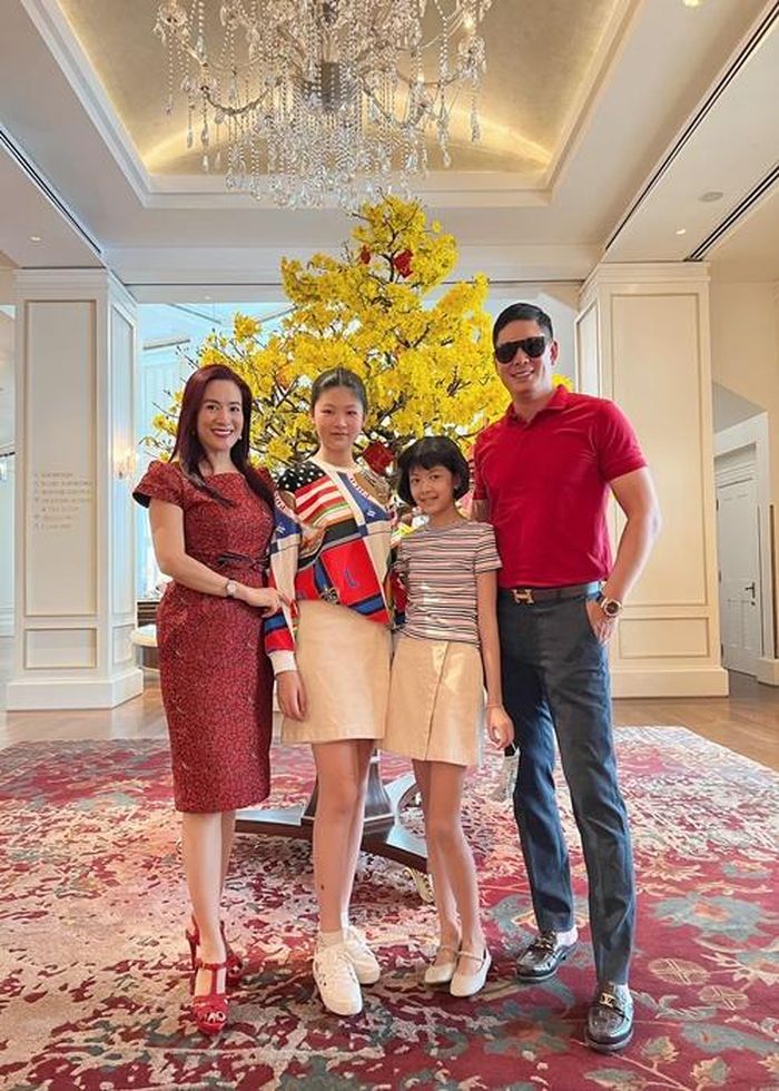 Hai con gái của vợ chồng Bình Minh đều lớn phổng phao.