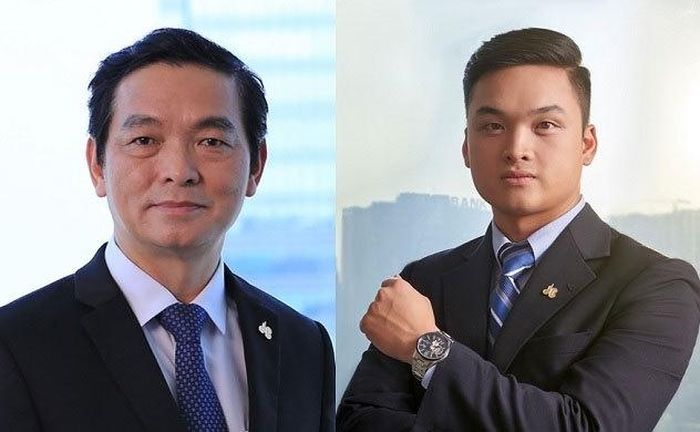Ông Lê Viết Hải và con trai Lê Viết Hiếu.