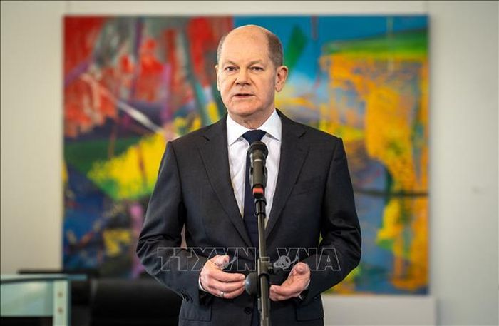 Thủ tướng Đức Olaf Scholz phát biểu tại Berlin ngày 21/1/2022. Ảnh tư liệu: AFP/ TTXVN