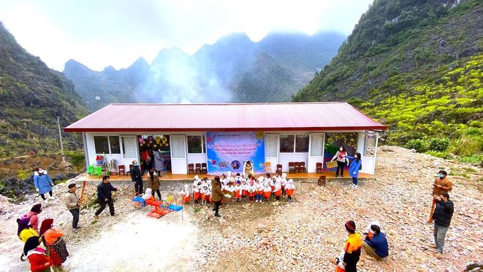 Điểm trường mới nhất vừa được khánh thành trước Tết Nhâm Dần tại thôn Nhèo Lủng, xã Thài Phìn Tủng, huyện Đồng Văn