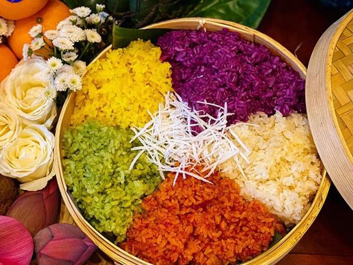 Xôi ngũ sắc. Ảnh minh họa: Thanh Hiền