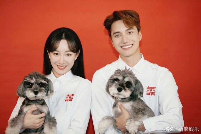 Trương Mông và Kim Ân Thánh xác nhận đã thành vợ chồng. Ảnh: Sina.