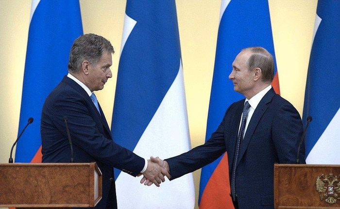 Hình ảnh Tổng thống Phần Lan Niinistö và Tổng thống Nga Putin. Ảnh: Barents Observer.