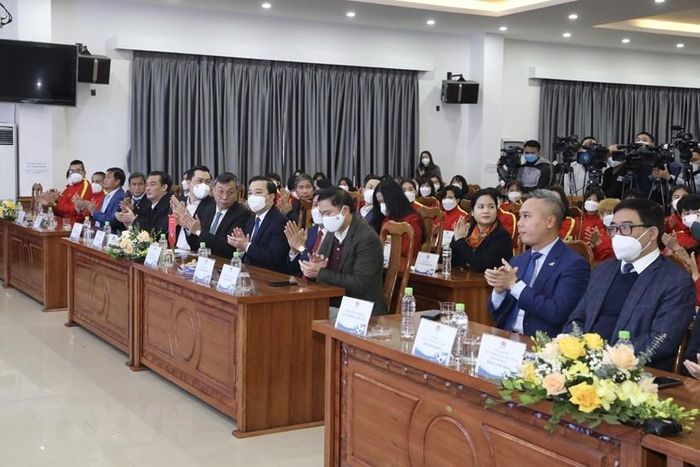 Đại biểu tham dự Lễ mừng công. (Ảnh: Minh Quyết/TTXVN)