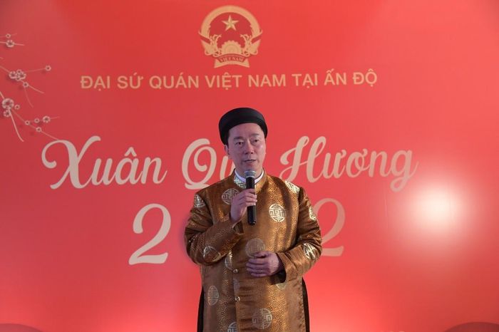 Đại sứ Phạm Sanh Châu phát biểu tại chương trình Tết cộng đồng - Xuân Quê hương 2022.