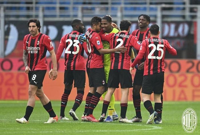 Niềm vui của các cầu thủ AC Milan
