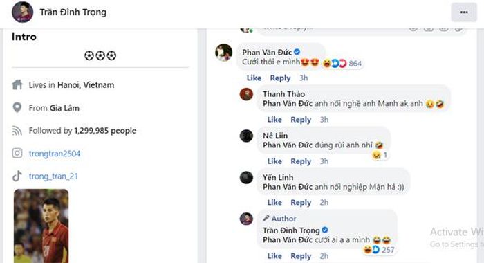 Phan Văn Đức thay Duy Mạnh giục cưới Đình Trọng