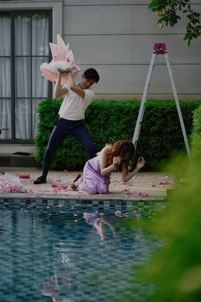 Ở "Bẫy ngọt ngào", Quốc Trường vào vai người chồng vũ phu, có vấn đề về tâm lý ẩn sau vẻ ngoài hào nhoáng. Ảnh: NVCC. 
