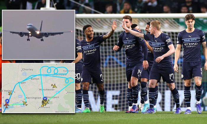 Máy bay chở toàn đội Man City đã phải chuyển địa điểm hạ cánh
