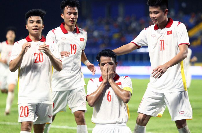  Dàn cầu thủ trẻ có tương lai hứa hẹn của U23 Việt Nam. Ảnh: Nguyên Khang. 