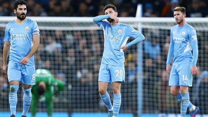 Man City có trận thua thứ 3 tại Ngoại hạng Anh kể từ đầu mùa giải. Ảnh: Reuters.