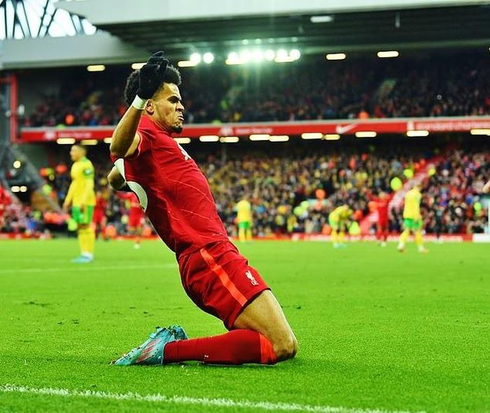 Luis Diaz tỏa sáng góp phần giúp Liverpool thắng Norwich cuối tuần qua. Ảnh: Reuters