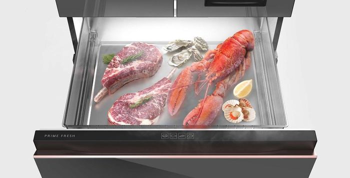 Ngăn đông mềm Prime Fresh giúp bảo quản thực phẩm trọn dinh dưỡng, không mất thời gian rã đông mỗi lần chế biến.