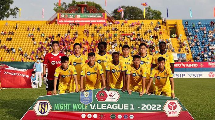 SLNA của Ngọc Hải đã có khởi động như ý ngay ngày mở màn V-League 2022. Ảnh: VPF