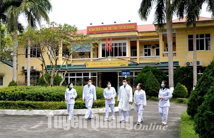 Bệnh viện Công an tỉnh luôn chú trọng xây dựng bệnh viện xanh, sạch, đẹp.