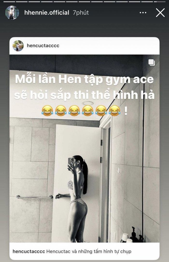 Chia sẻ mới nhất của H'Hen Niê.