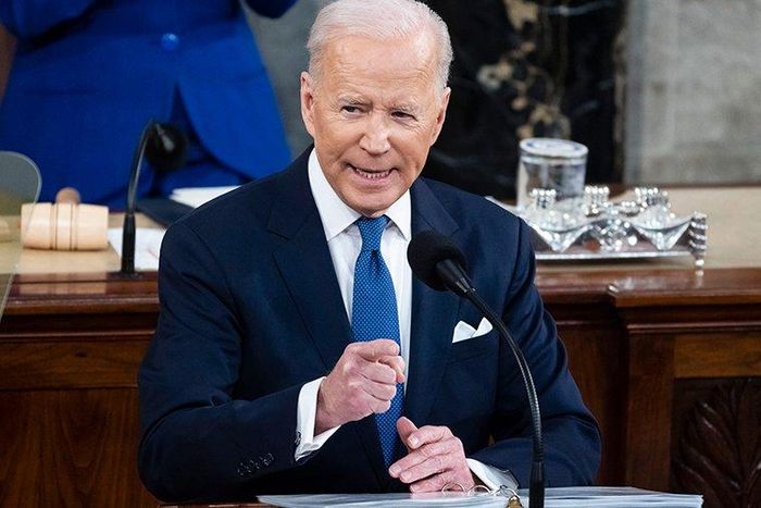  Ông Biden khẳng định Mỹ sẽ sát cánh với người dân Ukraine. Ảnh: AP. 