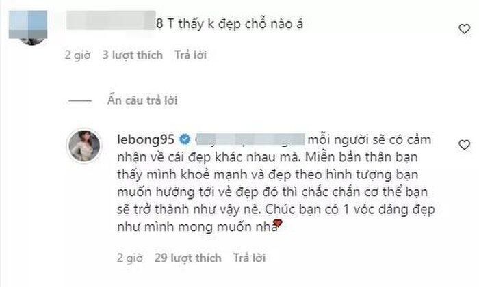 Bình luận của Lê Bống với ý kiến khán giả.