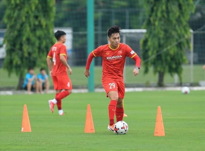 Hồ Tuấn Tài trong một tập của Đội tuyển Việt Nam. Ảnh: VFF