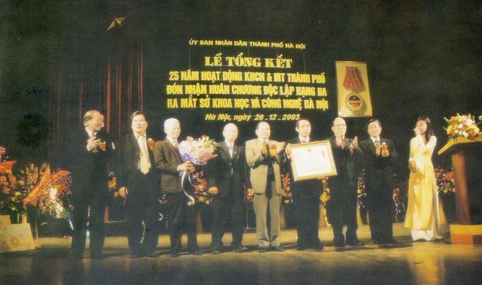 Lễ ra mắt Sở Khoa học và Công nghệ Hà Nội năm 2003. Ảnh tư liệu