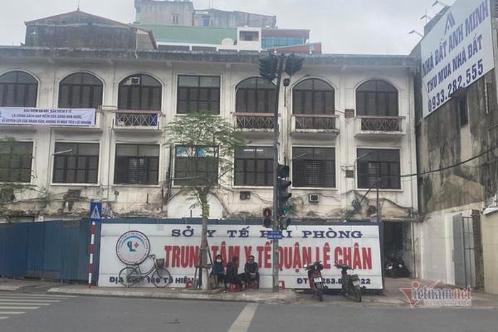 Trung tâm Y tế quận Lê Chân nơi ông Hùng làm việc