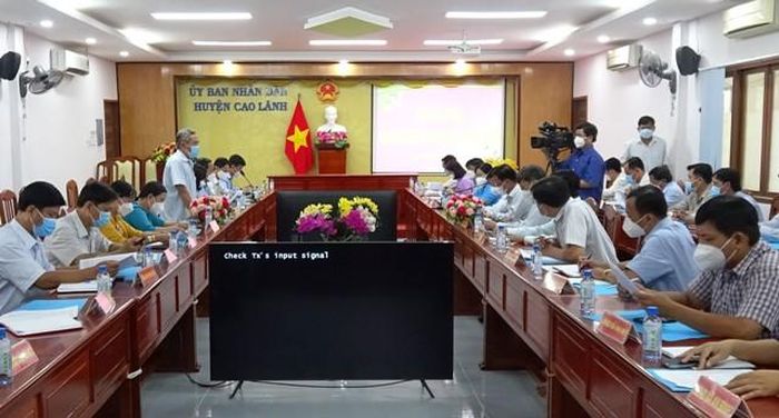 Đoàn công tác làm việc với UBND huyện Cao Lãnh