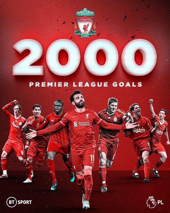 Salah giúp Liverpool đạt cột mốc 2.000 bàn