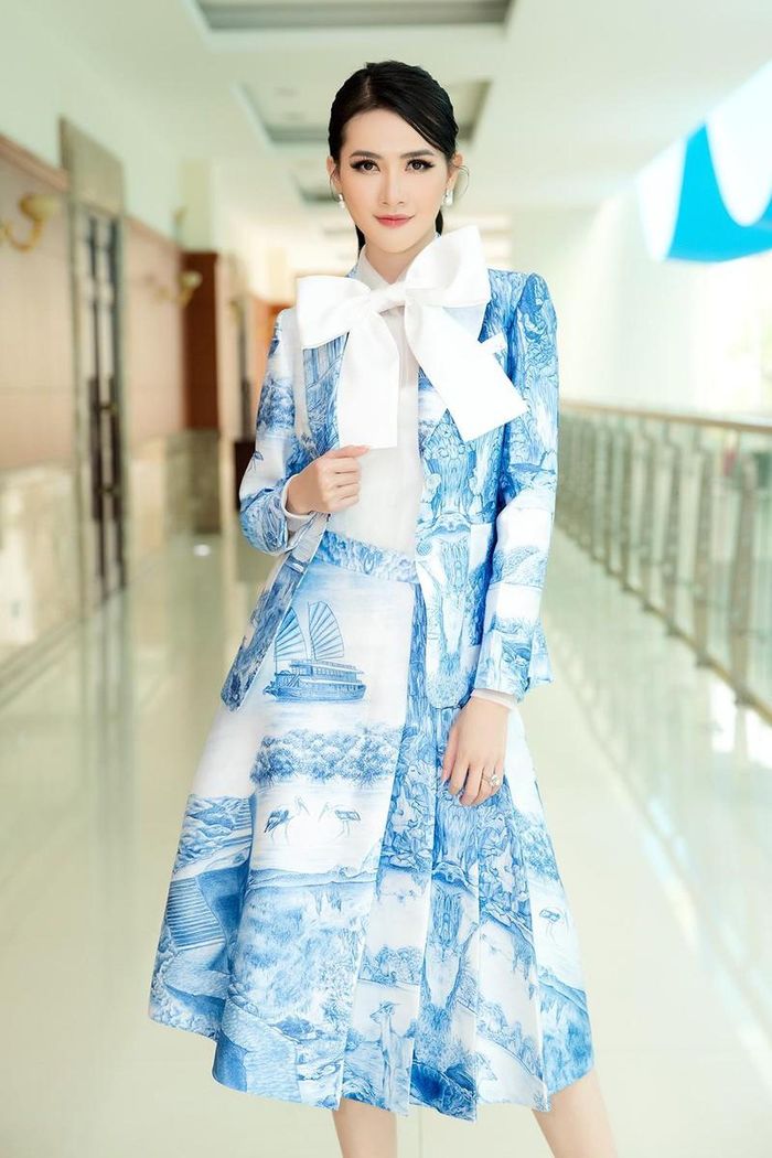 Dù bị nghi ngờ về năng lực, song người đẹp khá bình thản. Cô mong mọi người cho thêm thời gian để chứng minh bản thân. Ảnh: Minh Luân Ducan