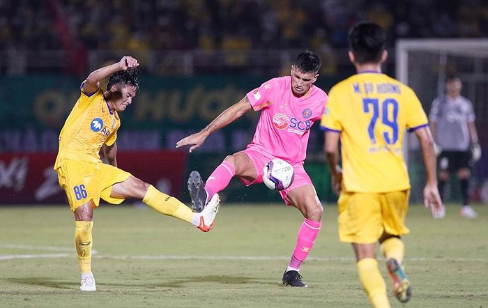 Đỗ Merlo tỏa sáng để mang về thêm 1 điểm cho Sài Gòn FC. Ảnh: VPF