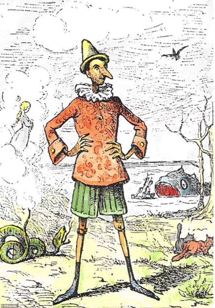 Hình ảnh Pinocchio trong truyện