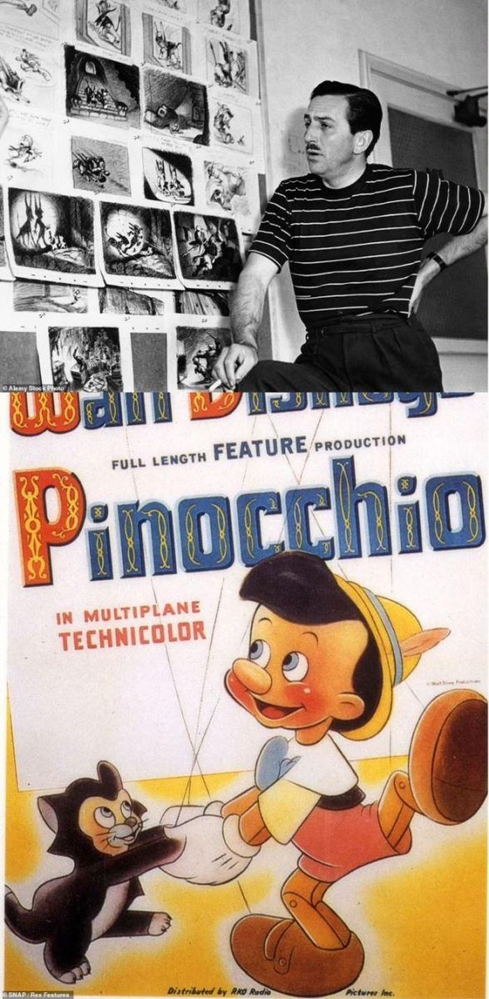 Hình ảnh cậu bé Pinocchio trong phim hoạt hình của Disney
