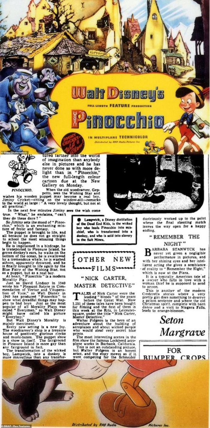 Bài báo ca ngợi bộ phim hoạt hình của Disney trên tờ Daily Mail