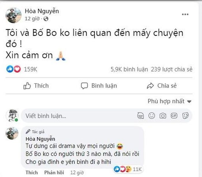 Phản hồi rất rõ ràng của Hòa Minzy
