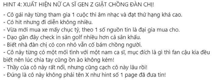 Loạt hint về một nữ ca sĩ Gen Z giật chồng đàn chị, dù người đàn ông này đã có con
