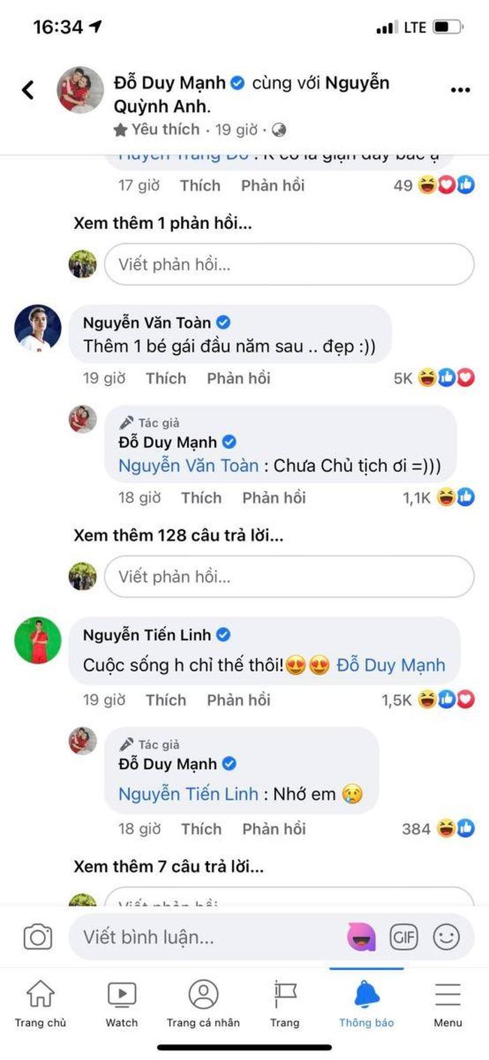 Duy Mạnh "hoảng hốt" khi Văn Toàn gợi ý sinh thêm em bé