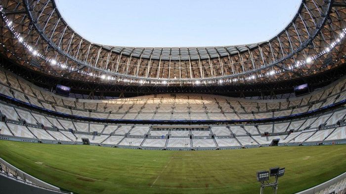 Lusail, một trong các sân bóng được xây mới, để chuẩn bị cho World Cup 2022. Ảnh: Reuters.