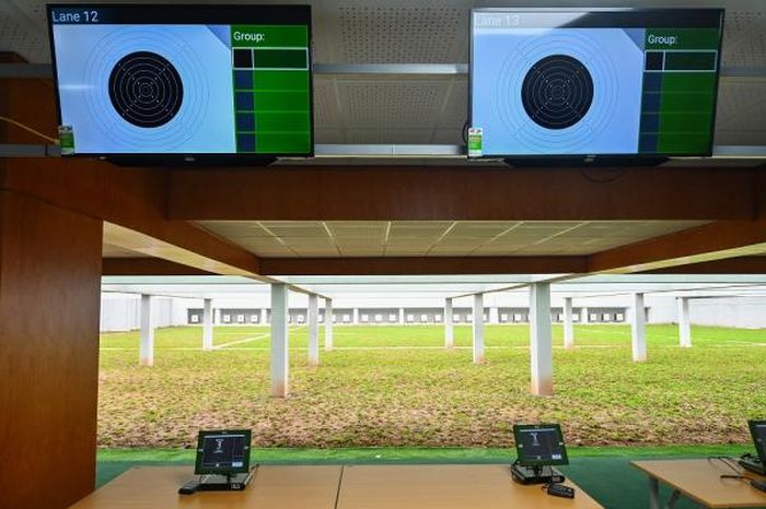 Một trong những điểm sáng về công tác chuẩn bị cho SEA Games 31 là trường bắn tại Trung tâm Huấn luyện thể thao quốc gia Hà Nội .