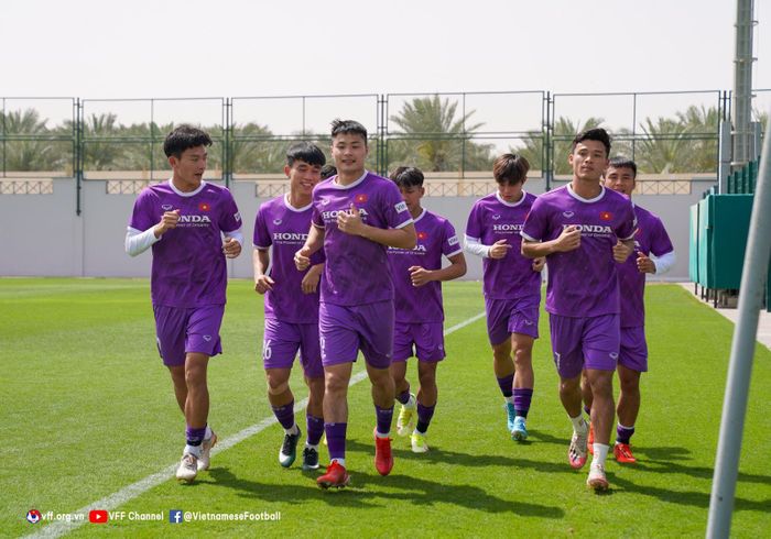 U23 Việt Nam tập luyện trở lại chuẩn bị cho trận gặp U23 Croatia.Ảnh: VFF