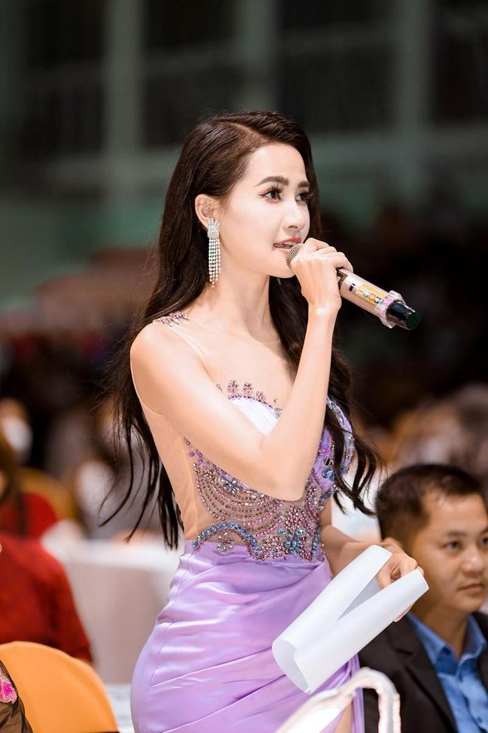 Người đẹp quê Tiền Giang tiết lộ bị đau dạ dày vì lịch trình bận rộn đến “thiếu ăn”, “thiếu ngủ”. Ảnh: NVCC.