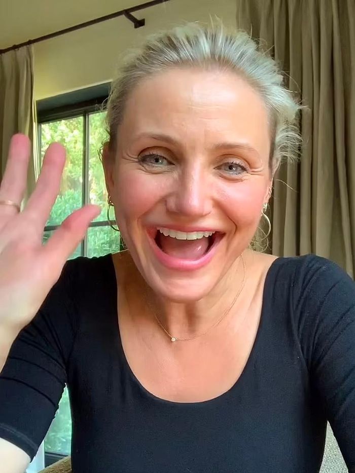  Mặt mộc của Cameron Diaz. Ảnh: Vogue. 