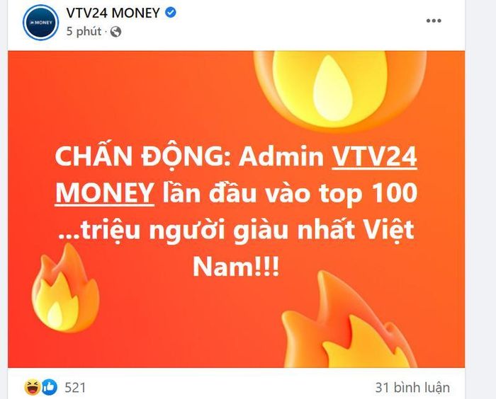 VTV 24 Money cũng không quên "bắt trend" 