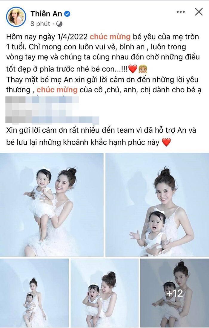 Con gái Jack và Thiên An đón sinh nhật 1 tuổi - Tạp chí SaoStar