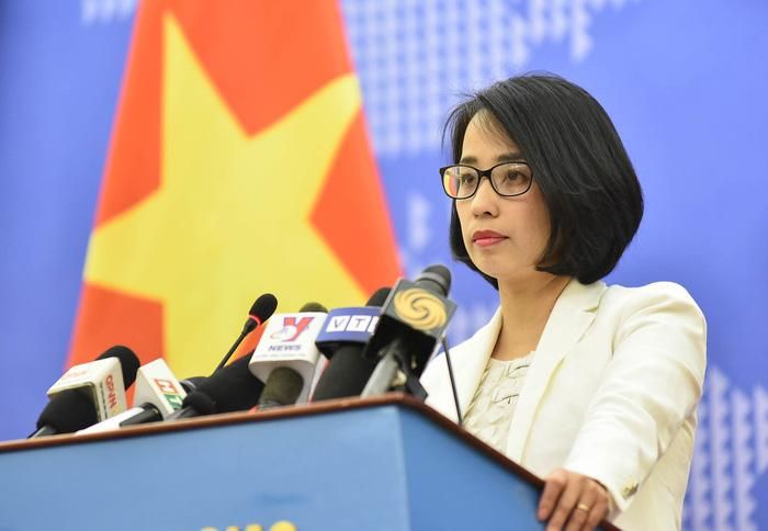 Phó Phát ngôn Bộ Ngoại giao Phạm Thu Hằng thông tin tại cuộc họp báo ngày 7/4